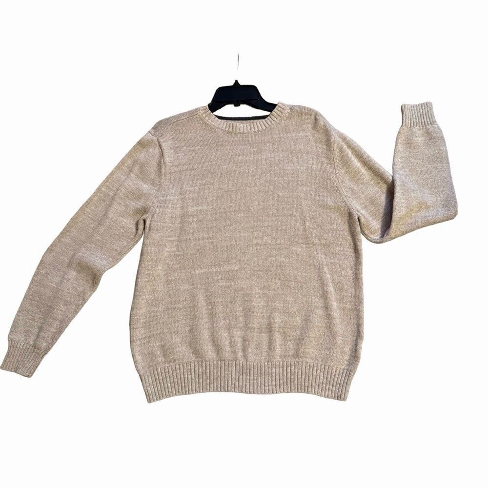 St. John’s Bay Oatmeal Crew Neck Pullover Sweater Size Small